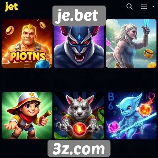 Variedade de jogos disponíveis no je.bet